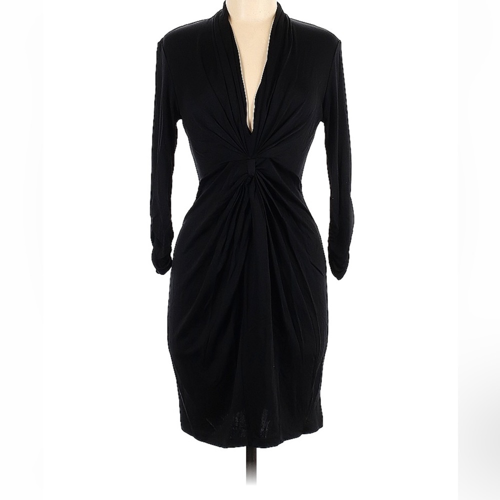 NWT: Catherine Malandrino Little Black Dress Cocktail Knee Length, Size 6